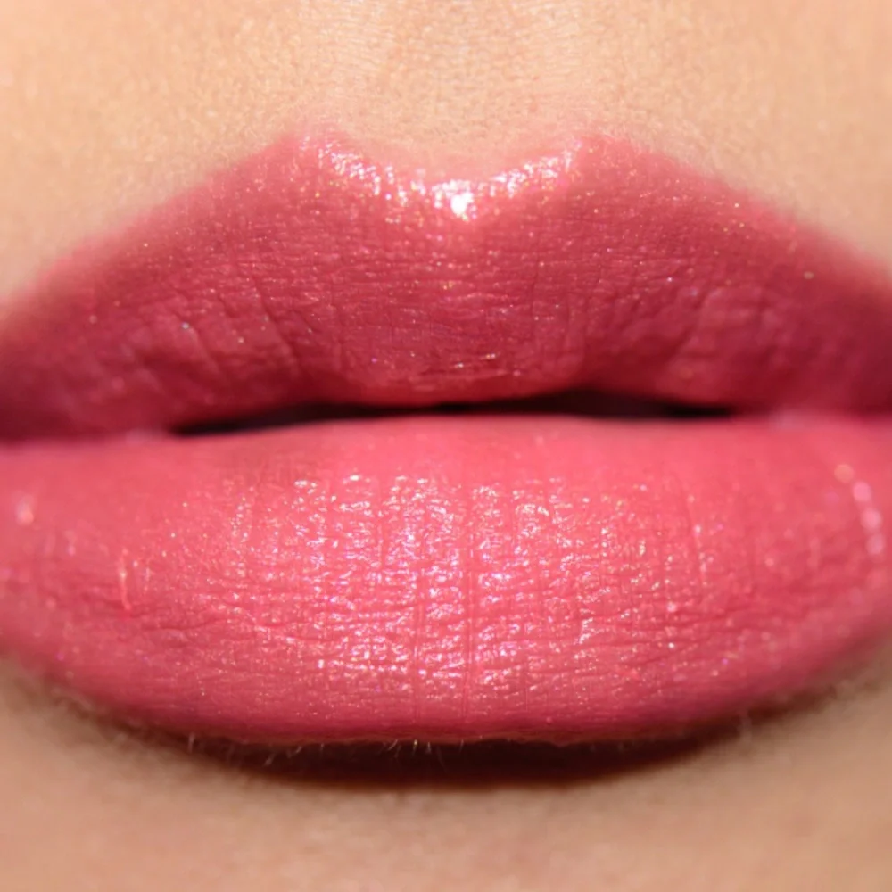 MAC Lustre Lipstick Lipblossum Medium Warm Pink Gold Frosted Shimmer NEW IN BOX